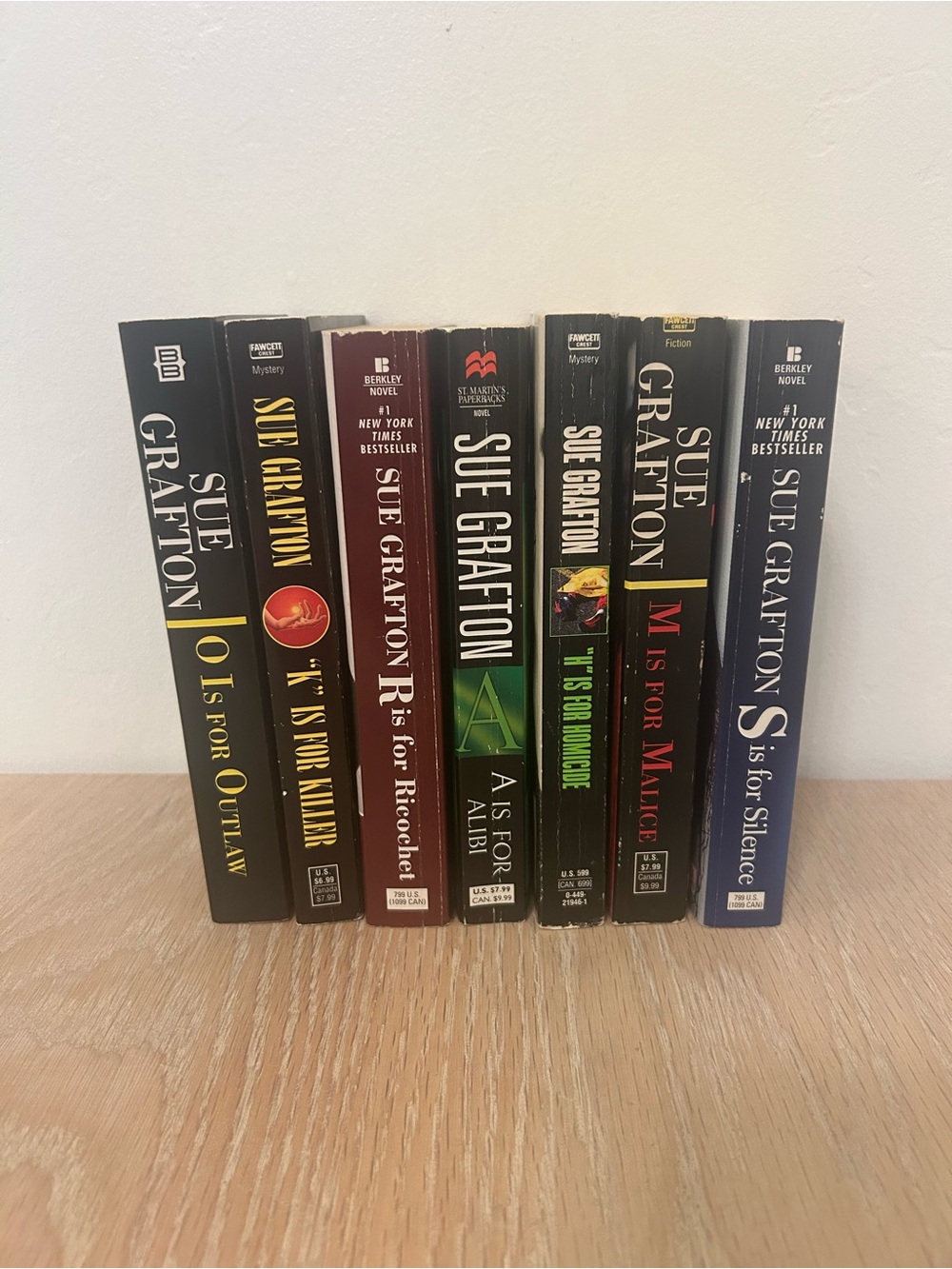 Paperback Set - Black, Red, Green, Blue, Brown Spines